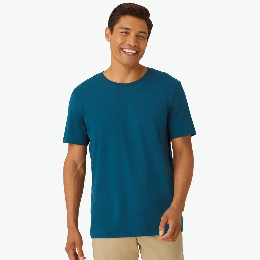 Bombas Bee Better T-shirt Pima Cotton Crew Neck Men's Large‎ Indigo Sapphire NEW